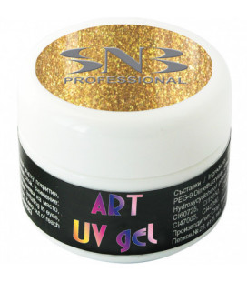 SNB Art UV Gel Colorat Auriu