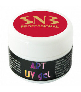 SNB Art UV Gel Colorat Rosu inchis pastel