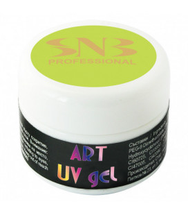 SNB Art UV Gel Colorat Yellow Green Pastel