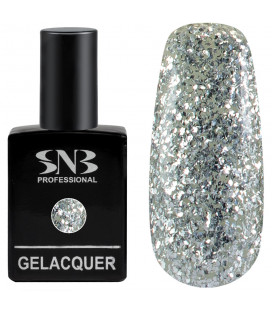 Oja Semipermanenta SNB Glitter Argintiu GL192 15 ml