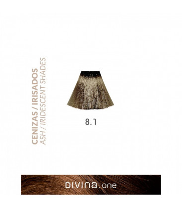 Vopsea de par 8.1 Light Ash 100 ml Divina.One Eva Professional