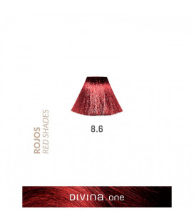 Vopsea de par 8.6 Fire Red 100 ml Divina.One Eva Professional