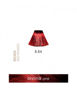 Vopsea de par 8.64 Carmine Red 100 ml Divina.One Eva Professional