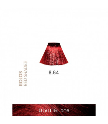 Vopsea de par 8.64 Carmine Red 100 ml Divina.One Eva Professional