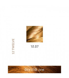 Vopsea de par 12.07 Ultra Natural Beige Blonde 100 ml Divina.One Eva Professional
