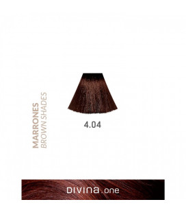 Vopsea de par 4.04 Cofee Brown 100 ml Divina.One Eva Professional