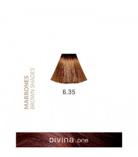 Vopsea de par 6.35 Glace Brown 100 ml Divina.One Eva Professional