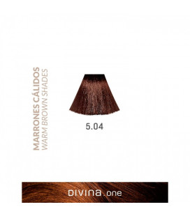 Vopsea de par 5.04 Chocolate Brown 100 ml Divina.One Eva Professional