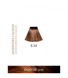 Vopsea de par 6.34 Mocha Brown 100 ml Divina.One Eva Professional