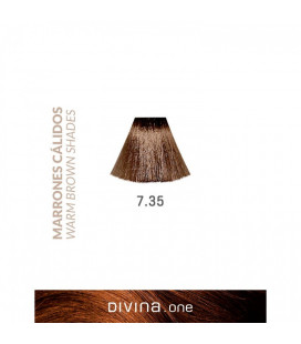 Vopsea de par 7.35 Irish Brown 100 ml Divina.One Eva Professional