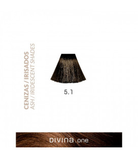 Vopsea de par 5.1 Dark Ash 100 ml Divina.One Eva Professional