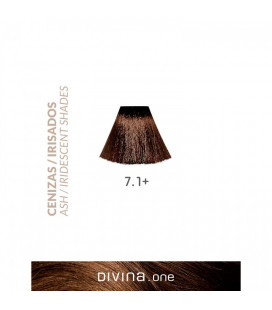 Vopsea de par 7.1+ Light Ash Plus 100 ml Divina.One Eva Professional