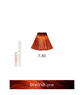 Vopsea de par 7.40 Bourbon Coppery 100 ml Divina.One Eva Professional