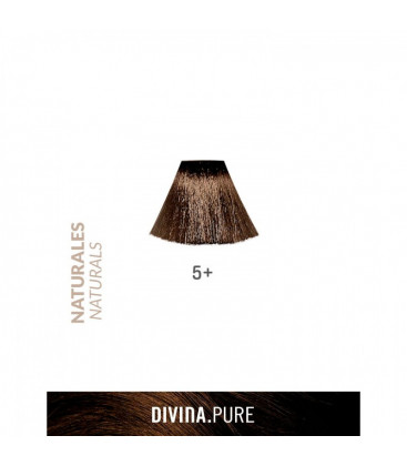 Vopsea de par fara amoniac 5+ Intense Dark Blonde 60 ml Divina.Pure Eva Professional