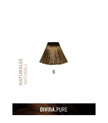 Vopsea de par fara amoniac 6 Dark Blonde 60 ml Divina.Pure Eva Professional