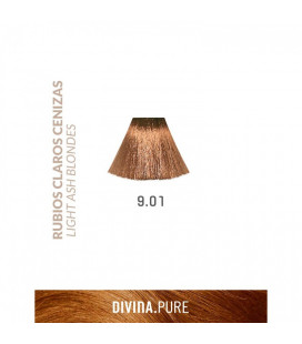 Vopsea de par fara amoniac 9.01 Silvery Blonde 60 ml Divina.Pure Eva Professional