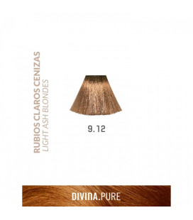 Vopsea de par fara amoniac 9.12 Pearly Blonde 60 ml Divina.Pure Eva Professional