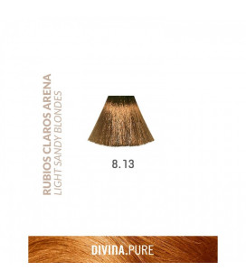 Vopsea de par fara amoniac 8.13 Light Sandy Blonde 60 ml Divina.Pure Eva Professional