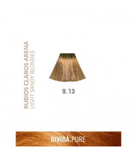 Vopsea de par fara amoniac 9.13 Lightest Sandy Blonde 60 ml Divina.Pure Eva Professional