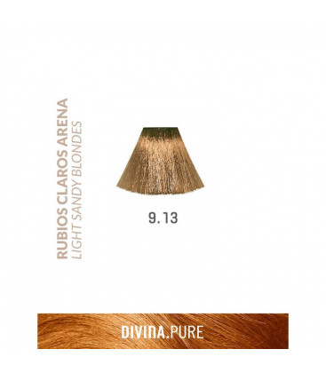 Vopsea de par fara amoniac 9.13 Lightest Sandy Blonde 60 ml Divina.Pure Eva Professional