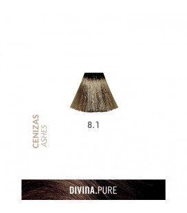 Vopsea de par fara amoniac 8.1 Lightest Ash 60 ml Divina.Pure Eva Professional