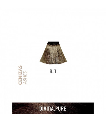 Vopsea de par fara amoniac 8.1 Lightest Ash 60 ml Divina.Pure Eva Professional