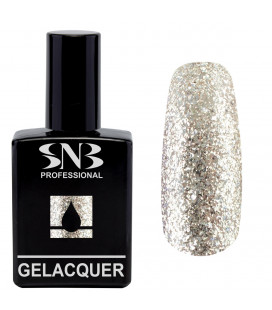 Oja Semipermanenta SNB Glitter Auriu - Argintiu GL210 15 ml