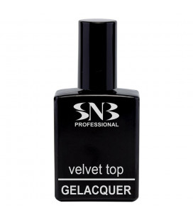 SNB Gelacquer Velvet Top pentru semipermanent- cu efect de catifea