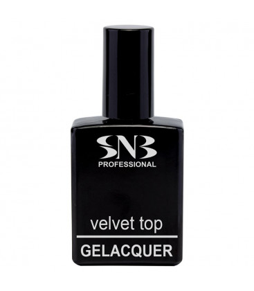 SNB Gelacquer Velvet Top pentru semipermanent- cu efect de catifea
