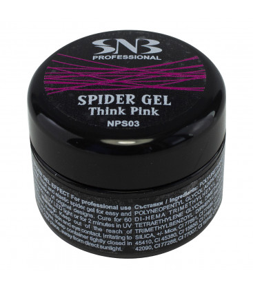 Spider UV Gel Think Pink- Roz 5 ml