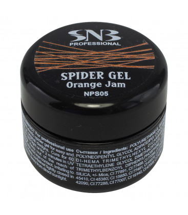 Spider UV Gel Orange Jam- Portocaliu 5 ml