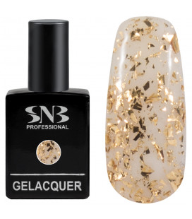 Oja Semipermanenta Incolora cu Folie Aurie F11 15 ml
