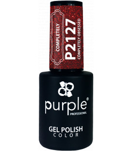 Oja Semipermanenta PURPLE Rosu Cu Sclipici P2127 10 ml