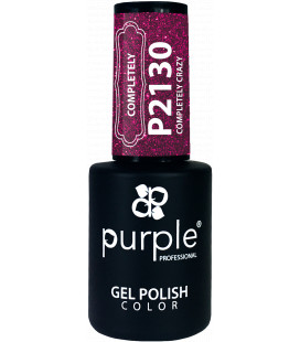 Oja Semipermanenta PURPLE Roz Inchis Cu Sclipici P2130 10 ml