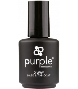 Base & Top Coat 2 in 1 PURPLE 15 ml
