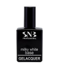 SNB Milky White Gelacquer Baza pentru oja semipermanenta