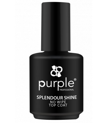 Top Coat Splendour Shine Fara Degresare PURPLE cu efect de stralucire intensa 15 ml