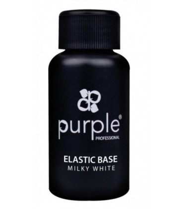 Baza elastica Milky White PURPLE pentru oja semipermanenta 50 ml