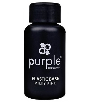 Baza elastica Milky Pink PURPLE pentru oja semipermanenta 50 ml