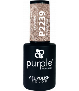 Oja Semipermanenta PURPLE Glitter Argintiu P2239 10 ml