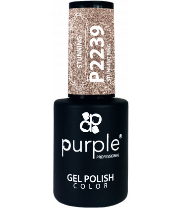 Oja Semipermanenta PURPLE Glitter Argintiu P2239 10 ml