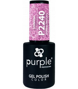 Oja Semipermanenta PURPLE Glitter Albastru P2240 10 ml