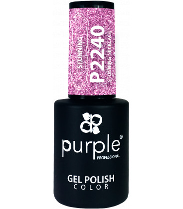 Oja Semipermanenta PURPLE Glitter Albastru P2240 10 ml