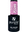 Oja Semipermanenta PURPLE Glitter Albastru P2240 10 ml