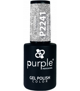 Oja Semipermanenta PURPLE Glitter Argintiu P2241 10 ml
