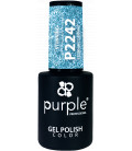 Oja Semipermanenta PURPLE Glitter Albastru P2242 10 ml