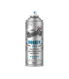 BOOMER Spray Fixativ pentru Coafarea Parului 2 in 1 (Volum si Fixare Extra- Puternica) Finisare Naturala BEARDBURYS - 400 ml