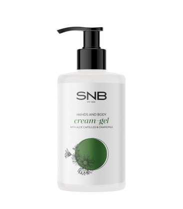 SNB Crema Gel cu extract de Musetel si sfere de Aloe Vera pt maini si corp 250ml