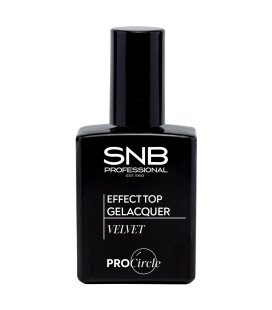 SNB Gelacquer Velvet Top pentru semipermanent- cu efect de catifea
