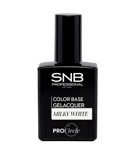 SNB Milky White Gelacquer Baza pentru oja semipermanenta